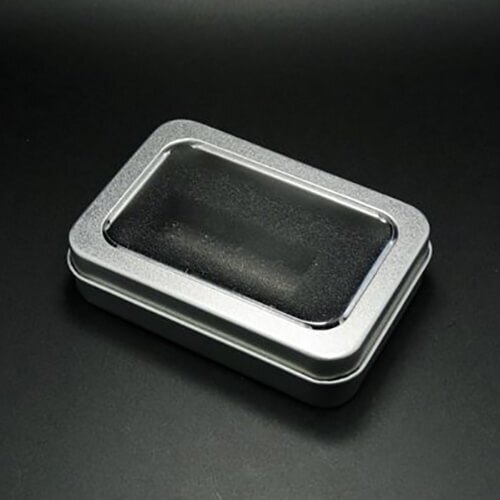 USB flash drive in large metal box