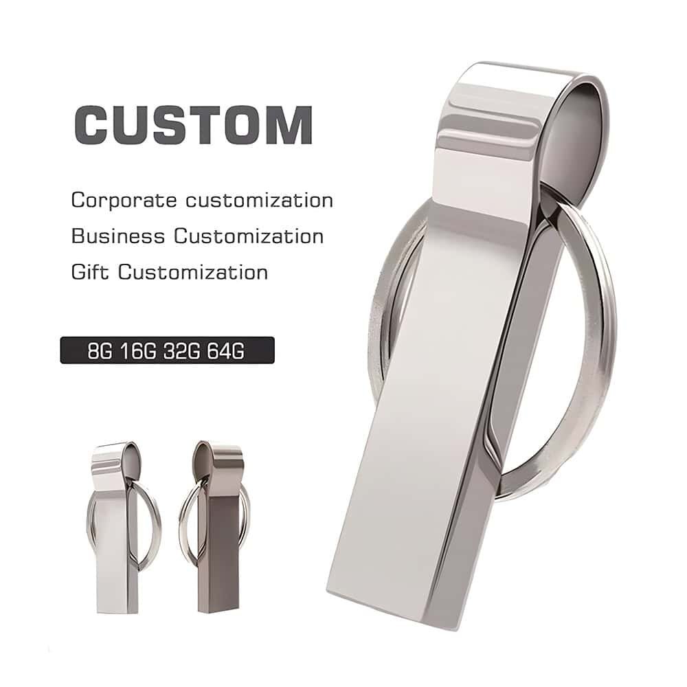 all metal usb flash drive customized