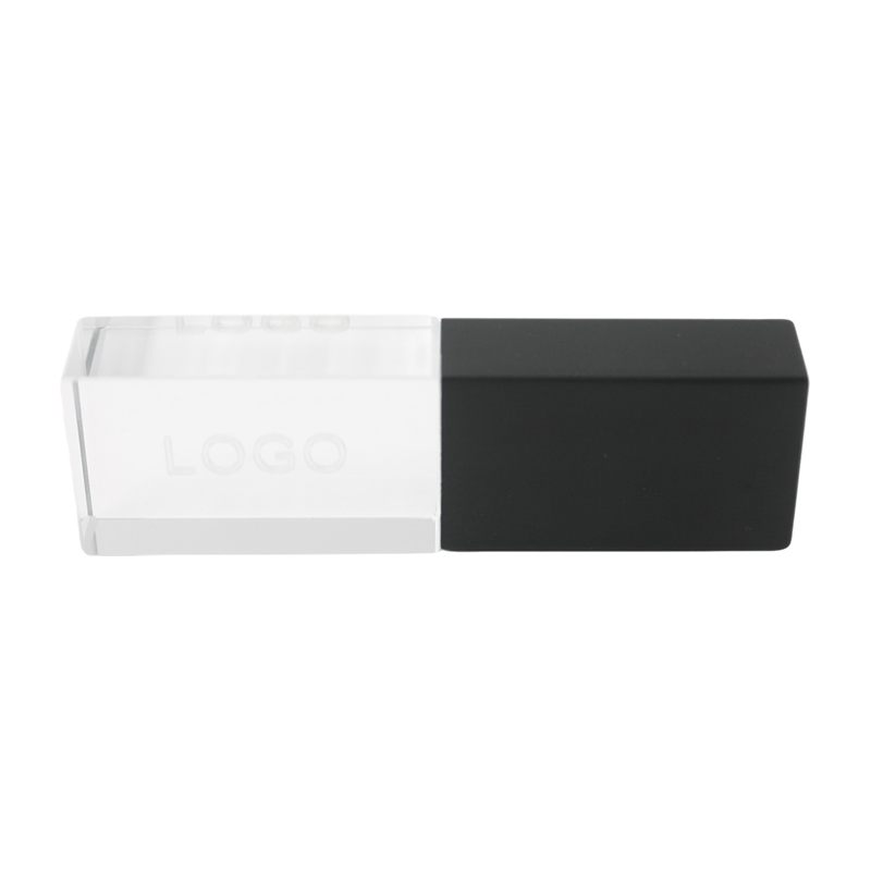 Black Transparent Crystal USB Flash Disk