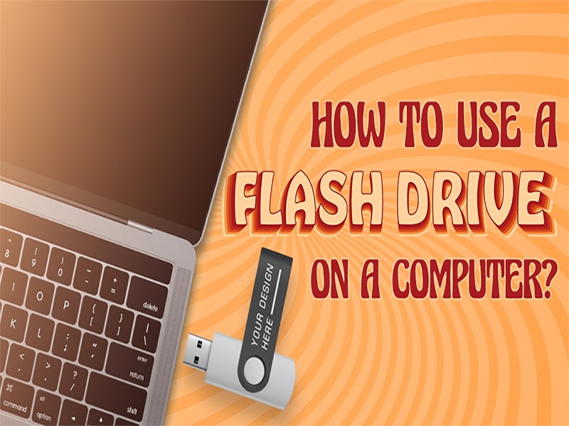 How to use a USB Flash Drive on the computer