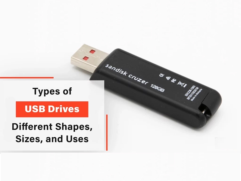 Various Shapes, Sizes, and Applications of USB Flash Drives