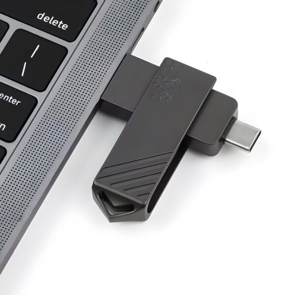 gun - colored usb a and usb c flash drive