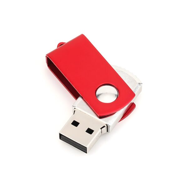 red-Classic rotating mini USB flash drive