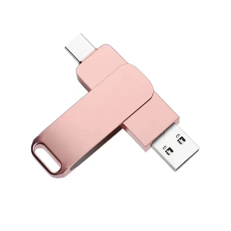 rose-gold-Dual Interface USB3.0Type-c USB Flash Drive for Android Phone Computer