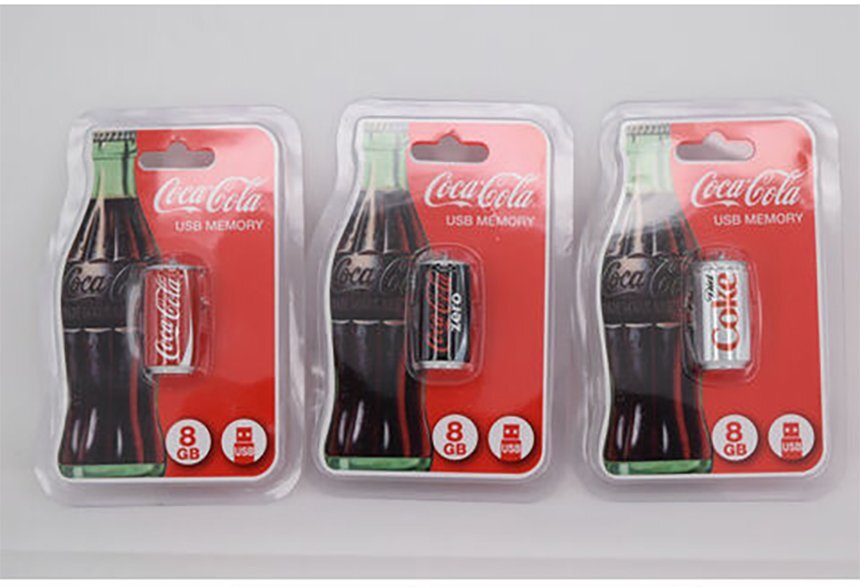 Buy China Wholesale Coca-cola Usb Flash Drive, 8gb, With Customized Blister Packing & Usb Flash Drive