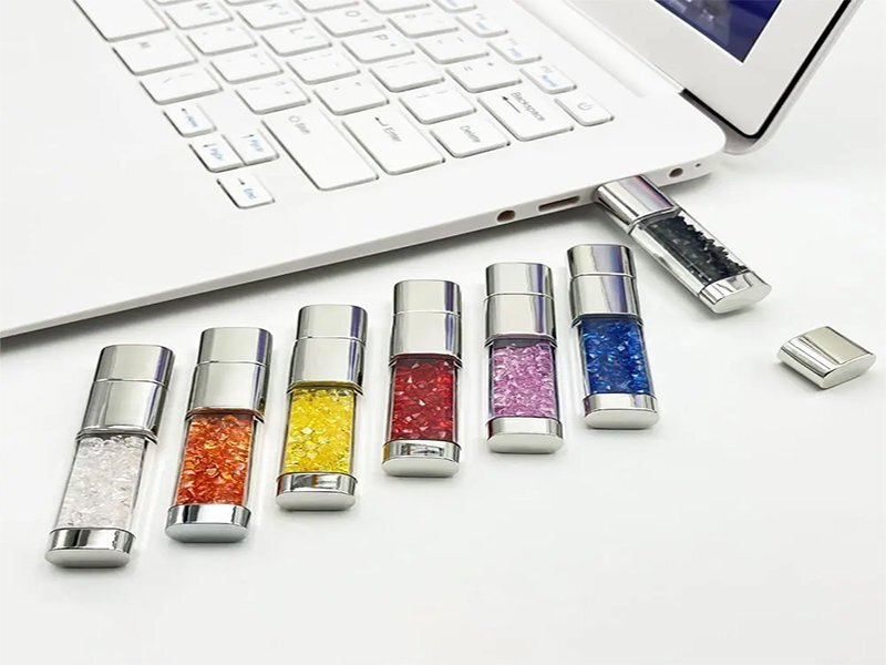 Custom Rhinestone Crystal USB Flash Drives