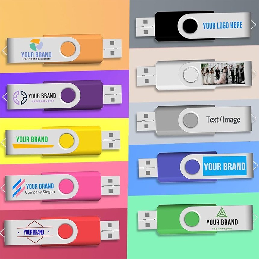 Настраиваемые USB-накопитель логотип печать рекламные одолжения, брендинг с YouSan персонализированные USB-накопитель, несколько выбор цвета