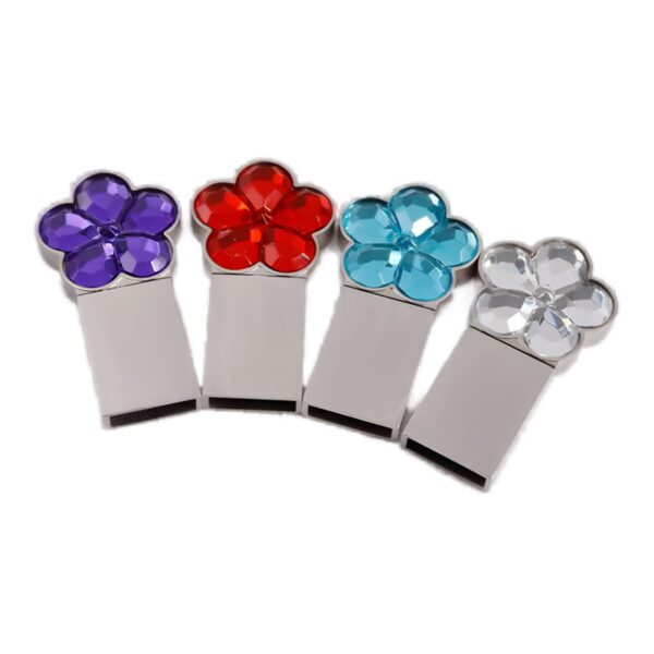 flower-shaped-notebook with usb flash pendrive