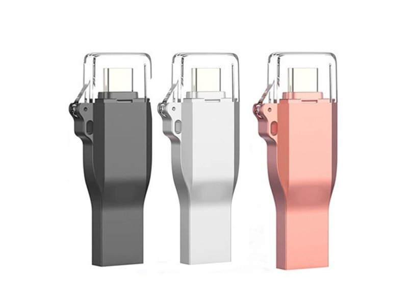 Metal-Phone-Type-C-USB-Flash-Drive