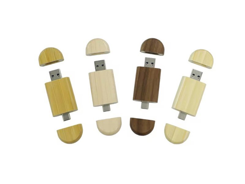 Rettangolare-Legno-Telefono-Drive USB