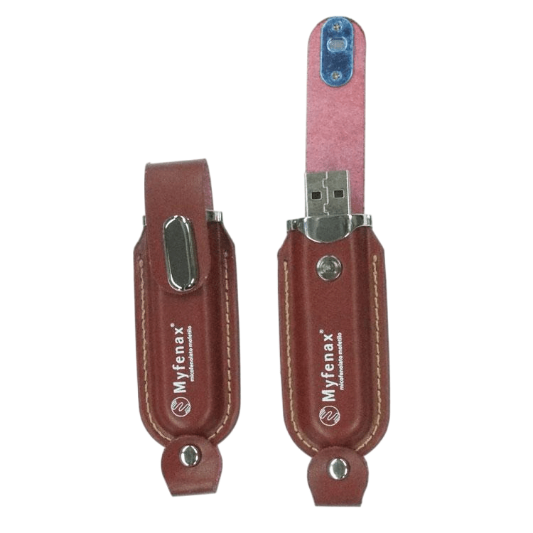Soft supple leather flash drive