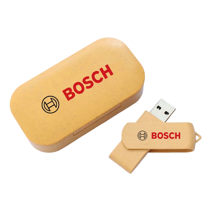 Rotating Degradable USB Flash Drive with Logo