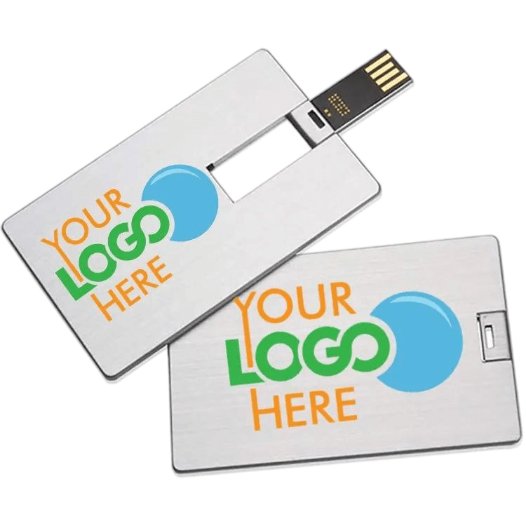 Full-Color Printed Logo aluminium card usb