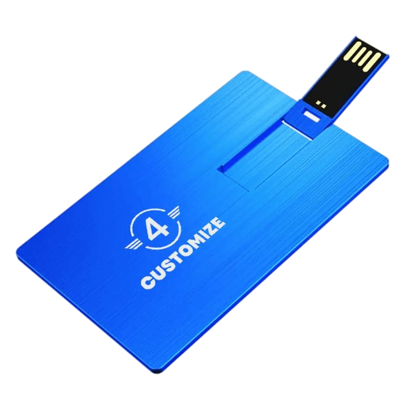 Laser-Engraved Logo aluminium card usb