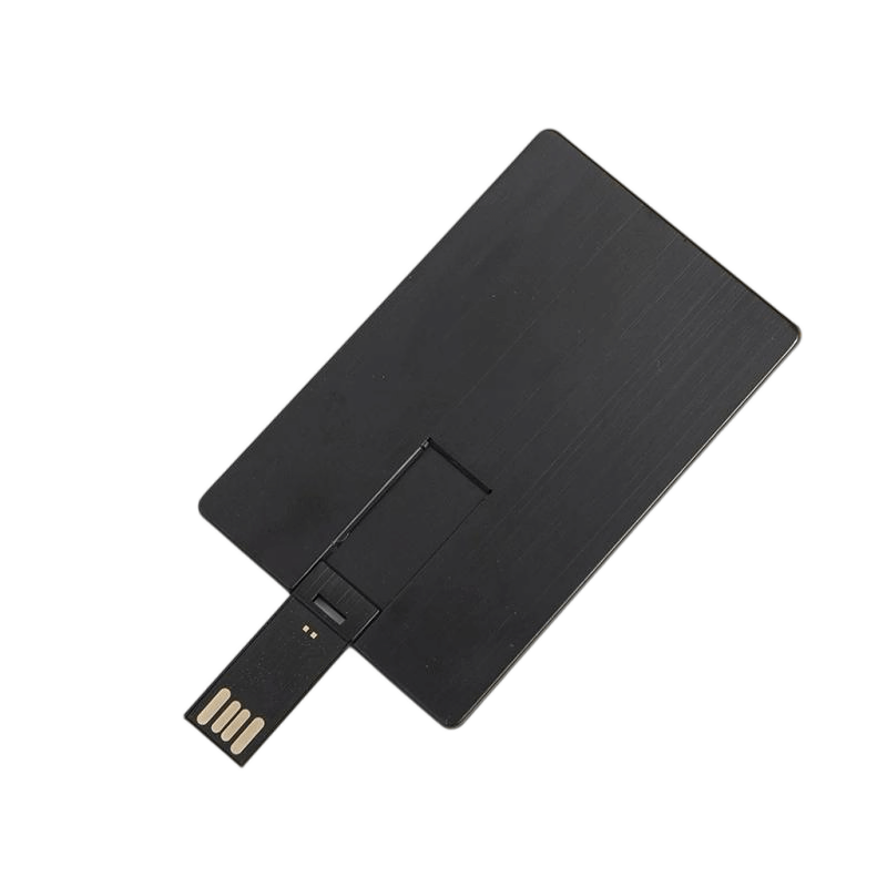 black aluminium card usb flash drive