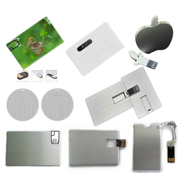 china aluminium card usb flash drive customized