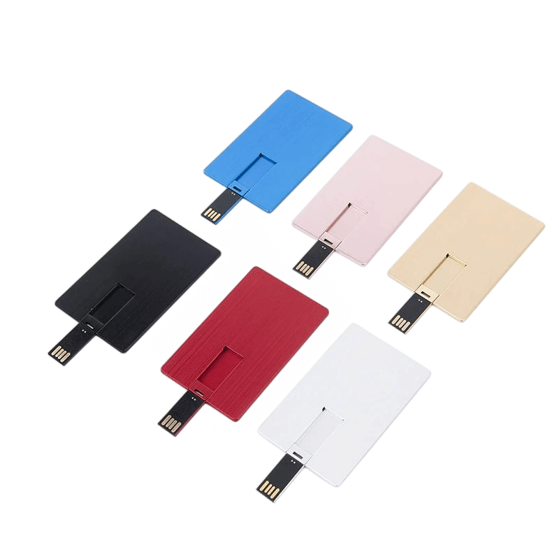 odm aluminium card usb flash drive china customized