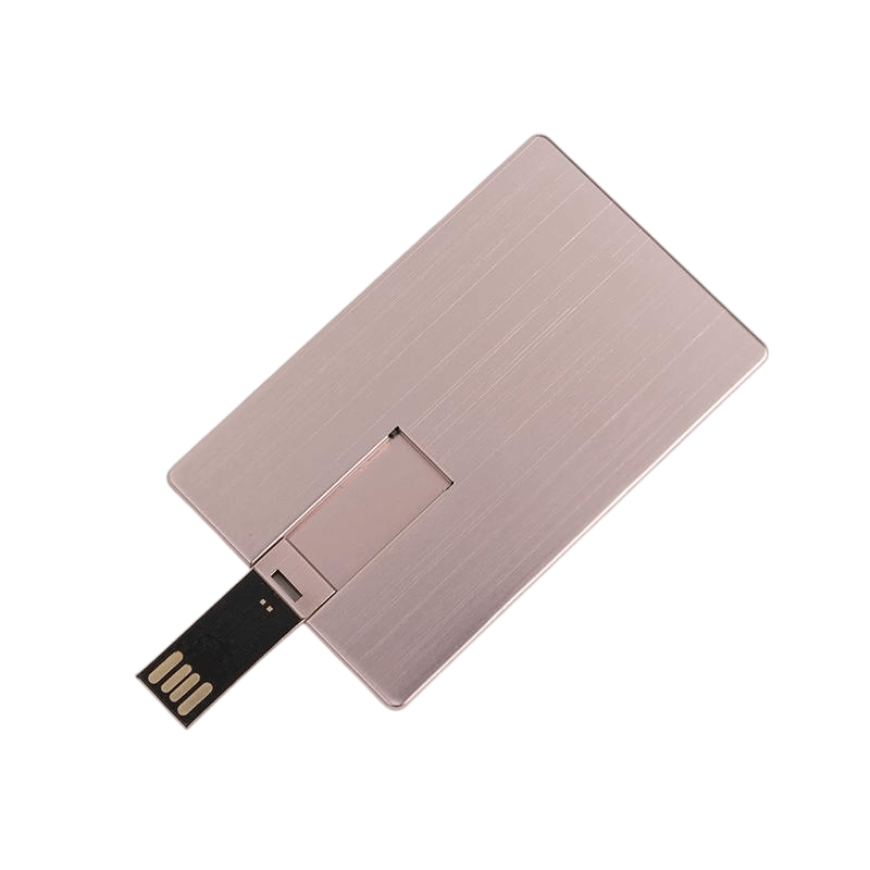 rose golden aluminium card usb flash drive