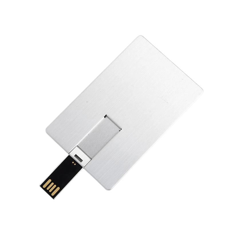 siliver aluminium card usb flash drive