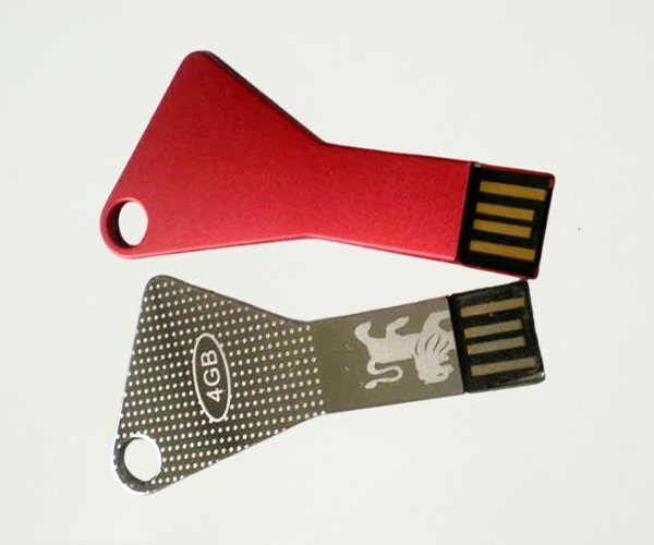 Triangular Metal Key USB Drive