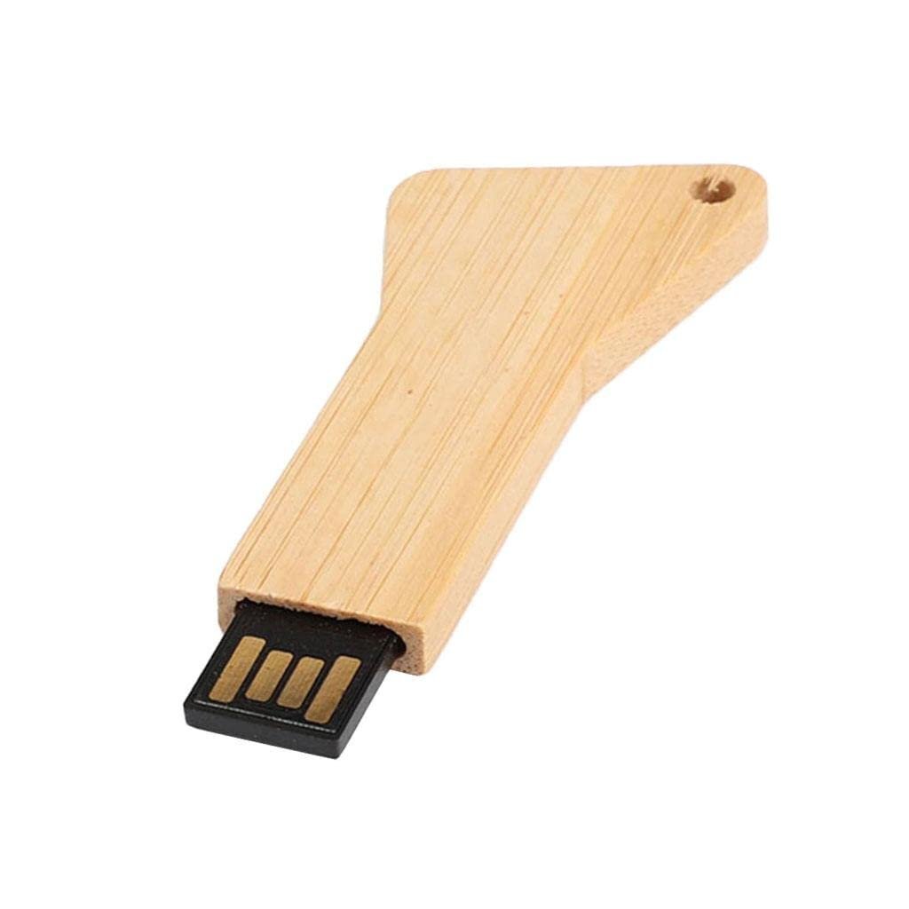 Triangular Wood Key shape USB Drive