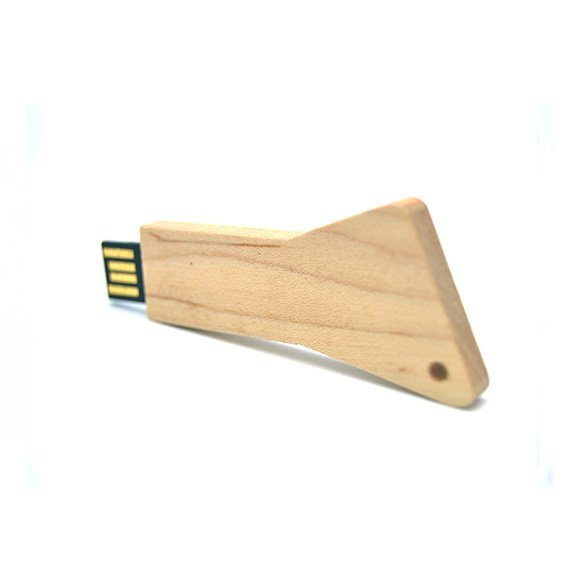 Triangular Wooden Key shape USB Drive