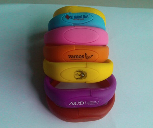 over 64 gb silicone bracelet usb drive
