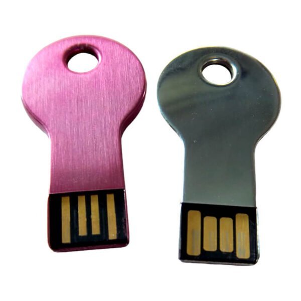 pink Round Metal Key USB Drive
