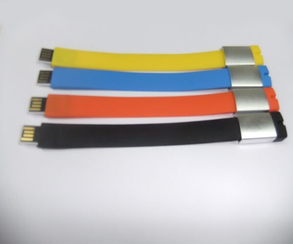 silicone bracelet usb drive nearby