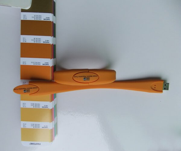 yellow silicone bracelet usb drive