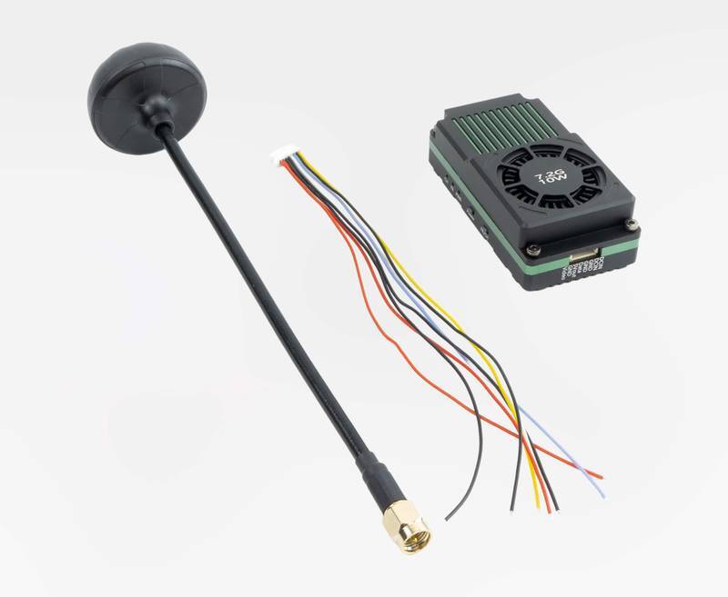 10W-7.2G 7.2GHz 10W FPV VTX Kit with Mushroom Antenna & Connection Cable