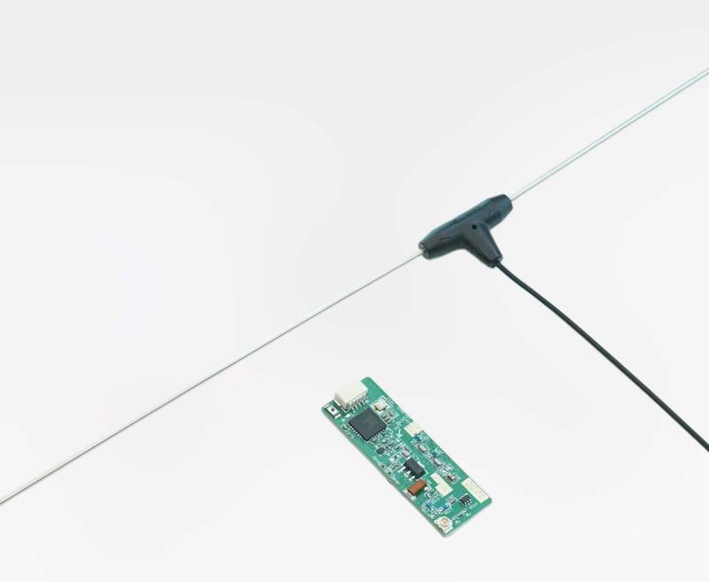 170M 433MHz ELRS Receiver with Long Wire T-Type Antenna