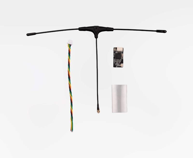 720-990M ELRS 2.4GHz915MHz Receiver Combo with T-Antenna, Cable & Heat Shrink