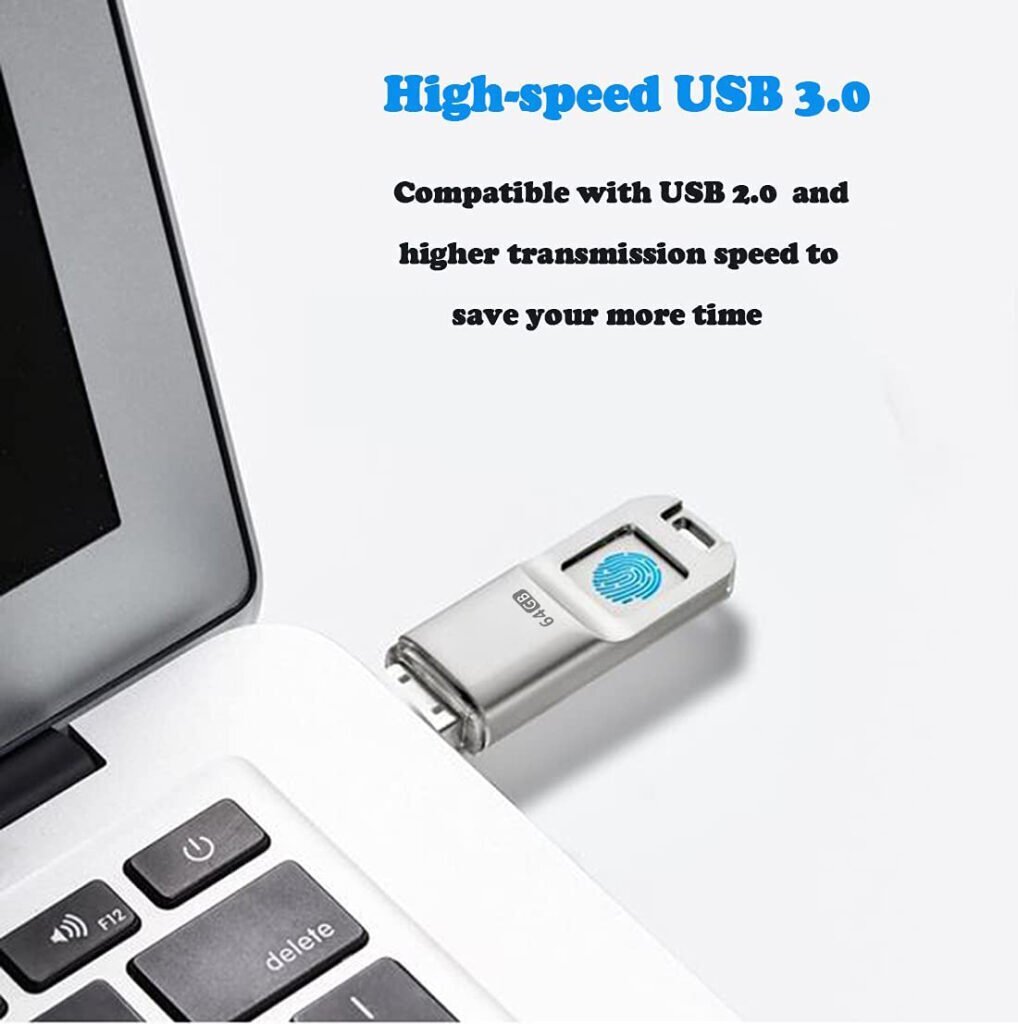 64 GB fingerprint USB drive