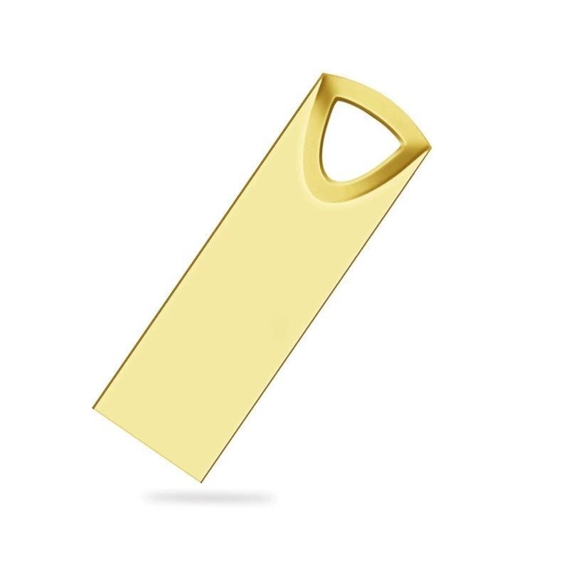 Gold Triangle Metal USB Flash Drive