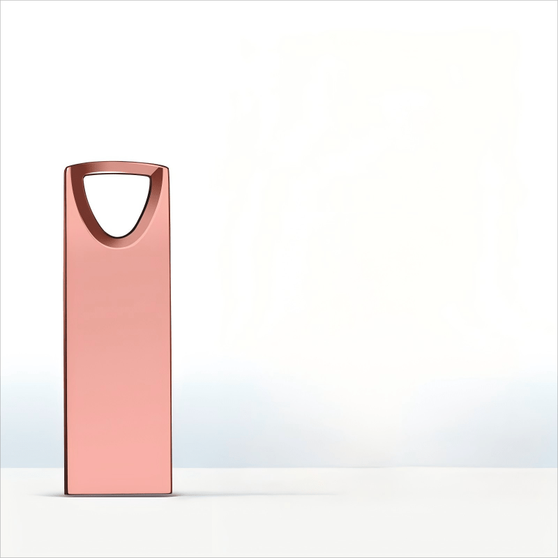Pink Triangle Metal USB Flash Drive