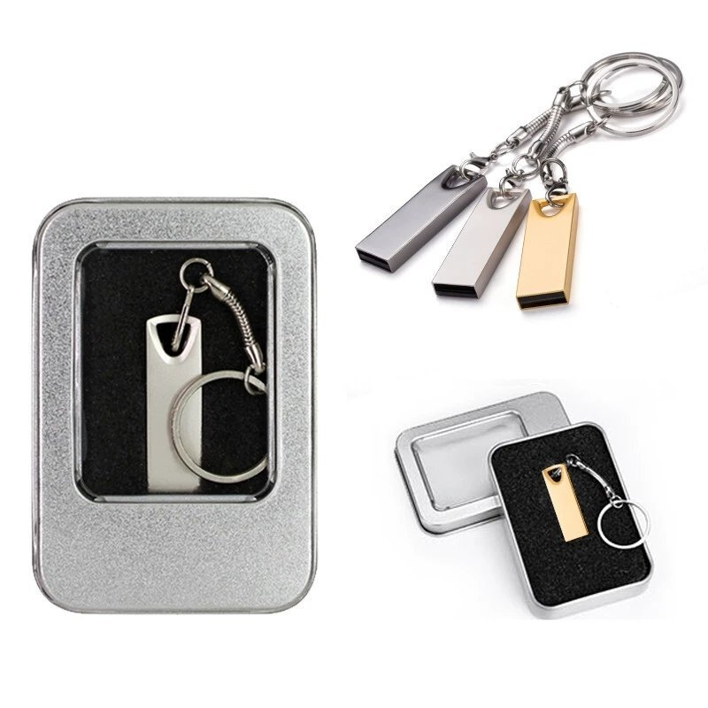 Triangle Metal USB Flash Drive with Package box