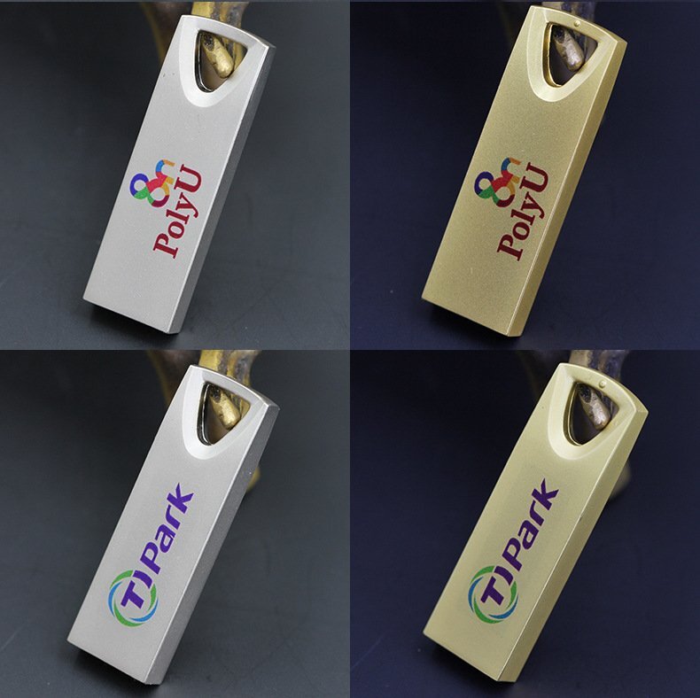 Triangle Metal USB Flash Drive with logo