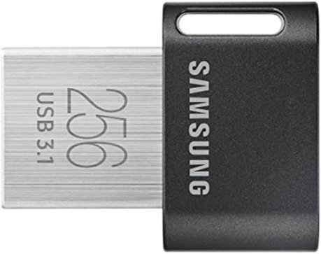 Samsung MUF-256ABAM FIT Plus USB 3.1 Flash Drive.256GB -400MBSRed Cast lron Grey Amazon.nl Electronics & Photo
