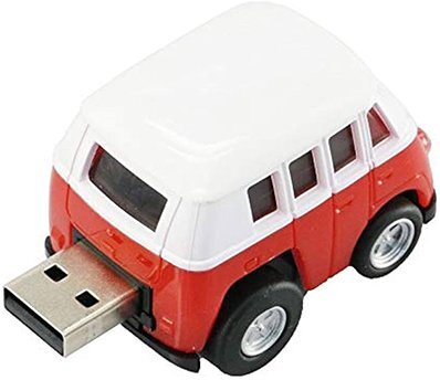 16 GB Red Bus USB Drive Flash