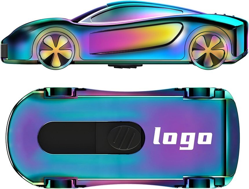 Custom Personalized USB Flash Drive 64GB/128GB/256GB, Metal Sports Car Shaped USB 2.0 Thumb Drive, Waterproof Memory Stick Small Size USB