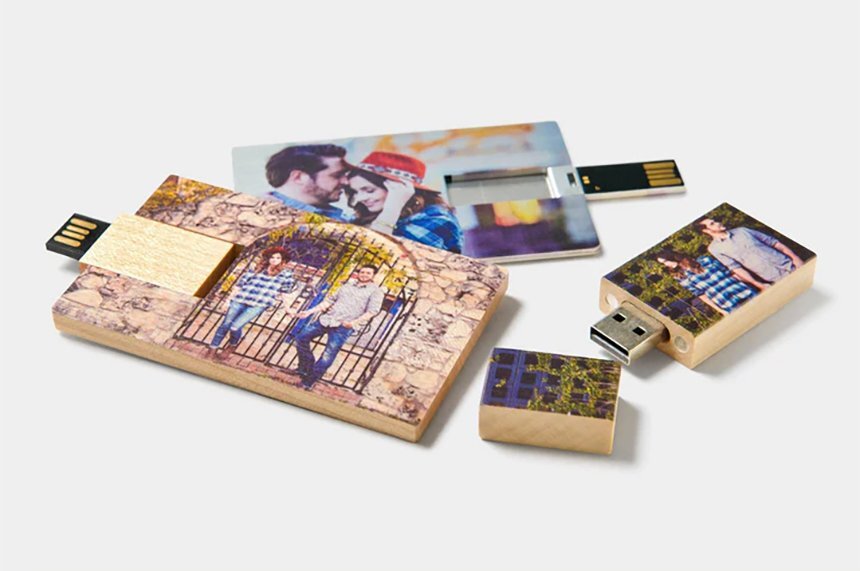 Пользовательские USB-накопители - Персонализированные USB-накопители с фотографиями - Деревянные USB-накопители
