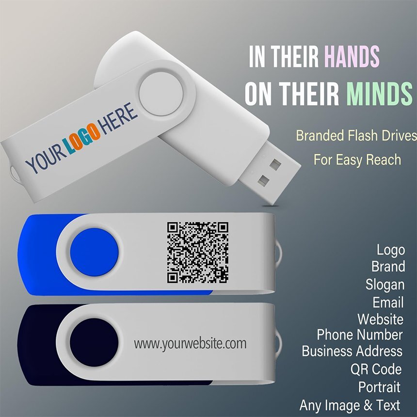 Custom USB Flash Drive 128MB 25 Pack Customized USB Thumb Drive