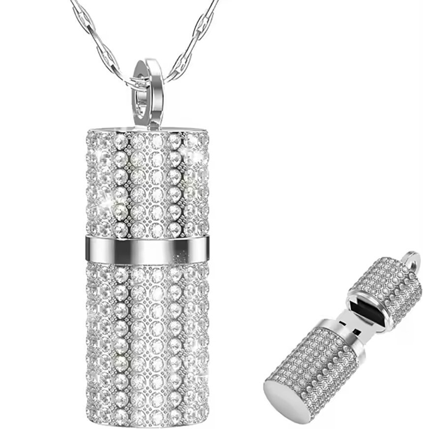 Flash Drive 64GB Thumb Drive Jewelry USB 2.0 Memory Stick Silver