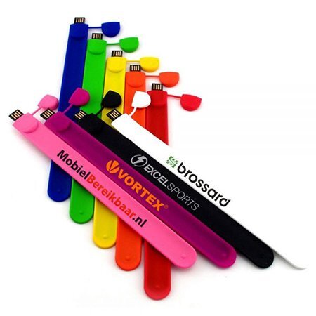 Get USB Bracelets with free imprint for your promotional gift