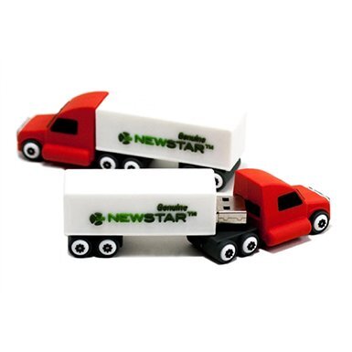 Promotional Custom 3D PVC USB Flash Drive _Truck Shaped