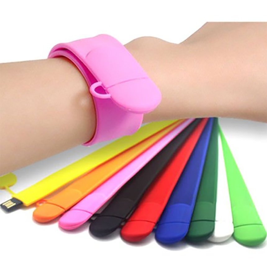 Silicon Slap Wristband USB Flash Pen Drive, For Computer,Laptop