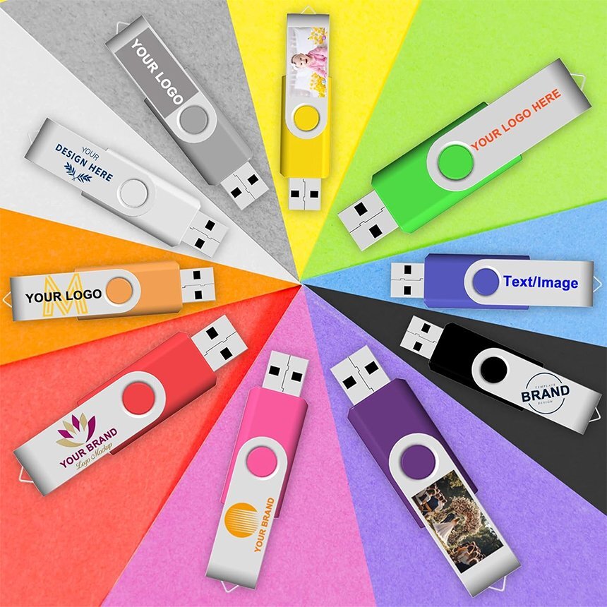 USB 2.0 Personalized USB Stick 1000pcs Multiple Color Choice