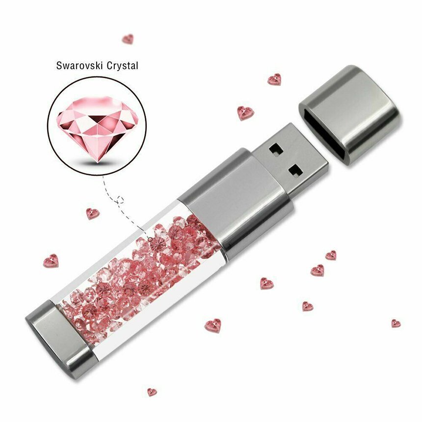 USB Flash Memory Stick Crystal Pendrive Flash Drive USB Stick 128GB