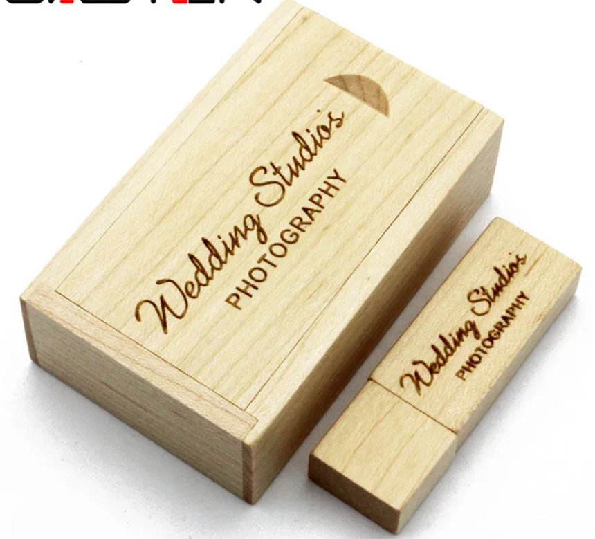 Usb 2.0 Bambú De Madera Con Caja Usb Flash Drive Regalo Personal Memory Stick Pen Drive 4gb 16gb 32gb 64gb Logo Personalizado Gratis - Usb Flash Drive